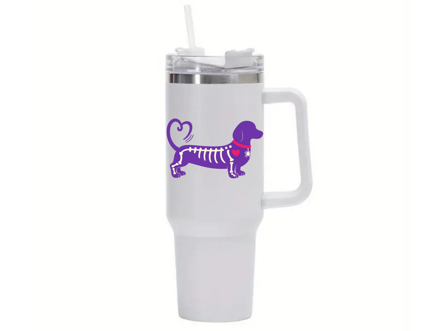 Halloween Limited Edition 40oz Stainless Steel Insulated Cup with Handle & Straw - Choice of Colours