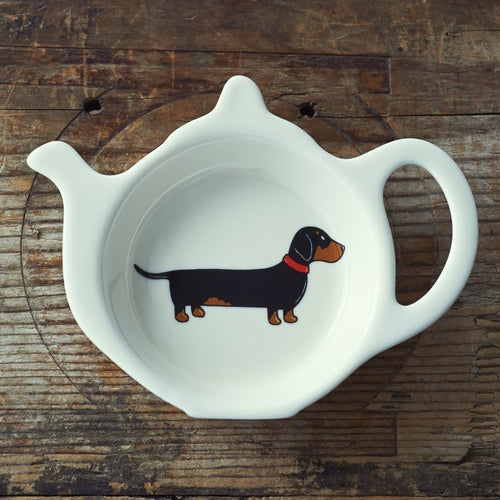 Sweet William Dachshund Tea Bag Dish