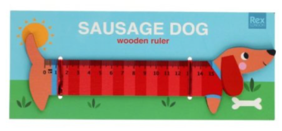 Sausage Dog Wooden Ruler image 1