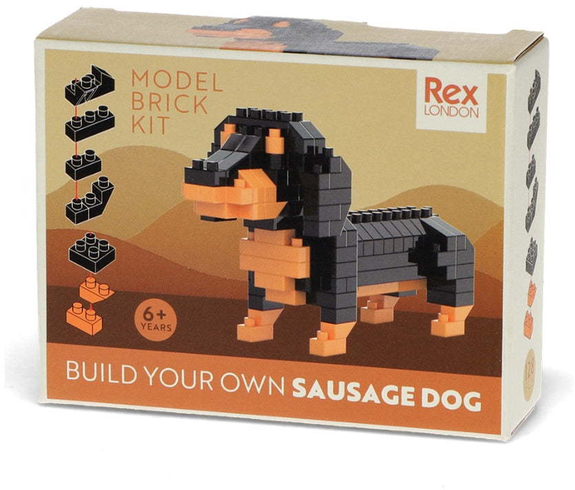 Build Your Own Sausage Dog Model Brick Kit 🐾🧱