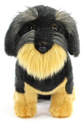 Living Nature Wire Haired Dachshund Plush Toy - 33cm 🐾🤎