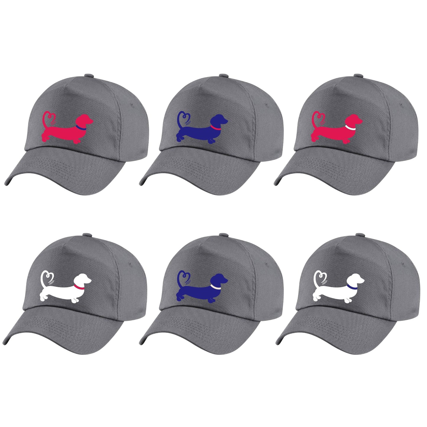 The Red Foundation Icon Grey Baseball Cap | Choose Your Design 🩶🧢🐾