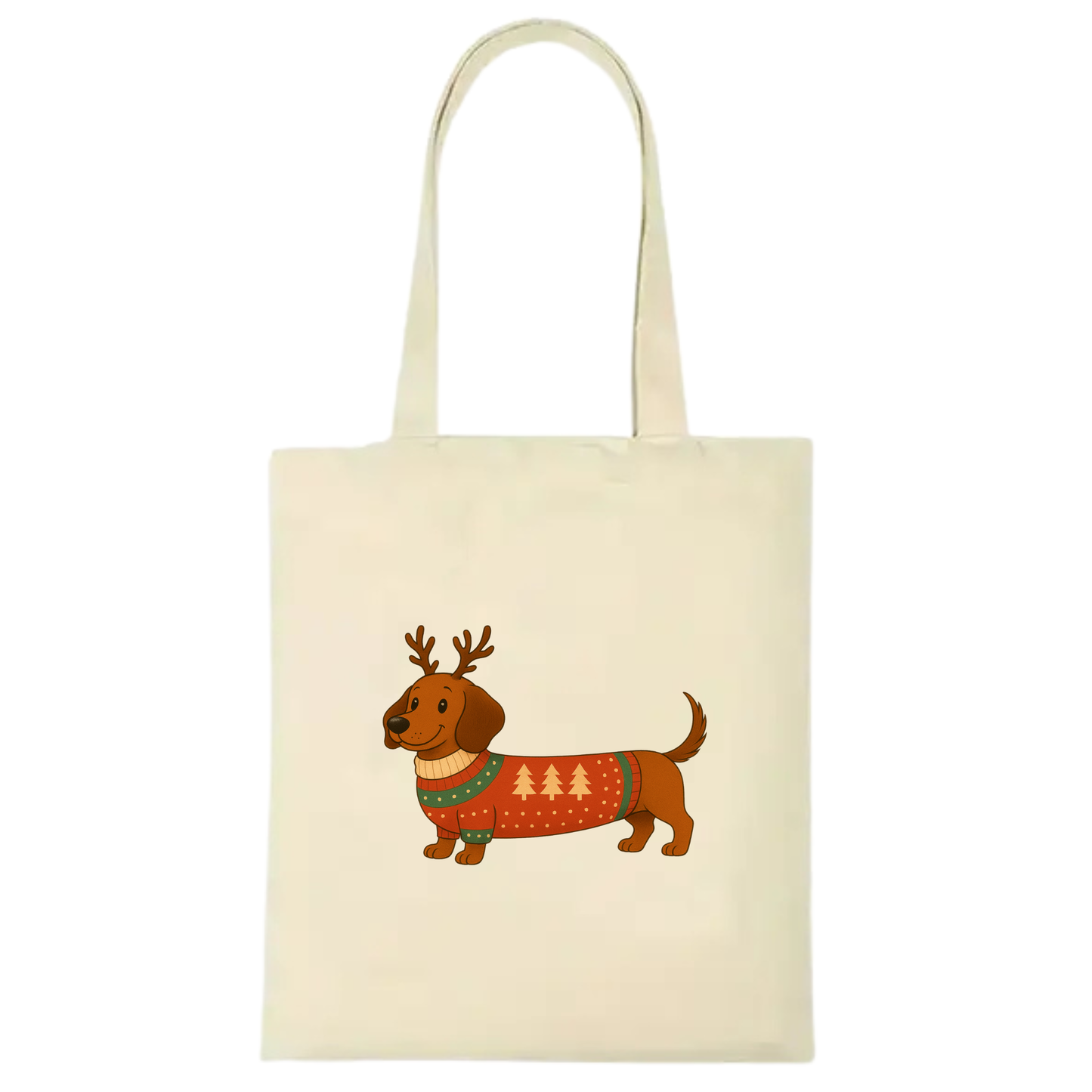 Christmas Dachshund Premium Cotton Tote - 21 Designs to Choose From (Dispatch after 26th Nov)
