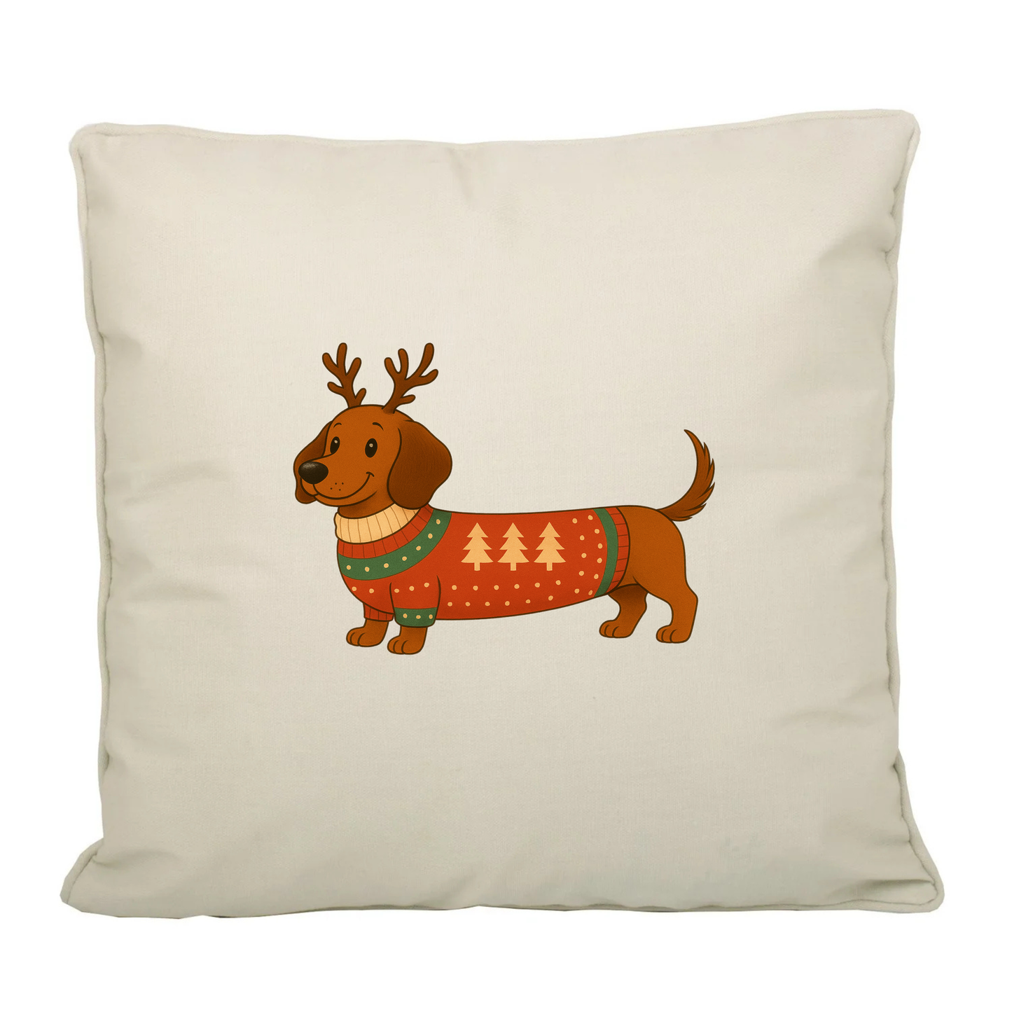 Christmas Dachshund Fairtrade Canvas Cushion Cover - 21 Designs to Choose From (Dispatch after 26th Nov)