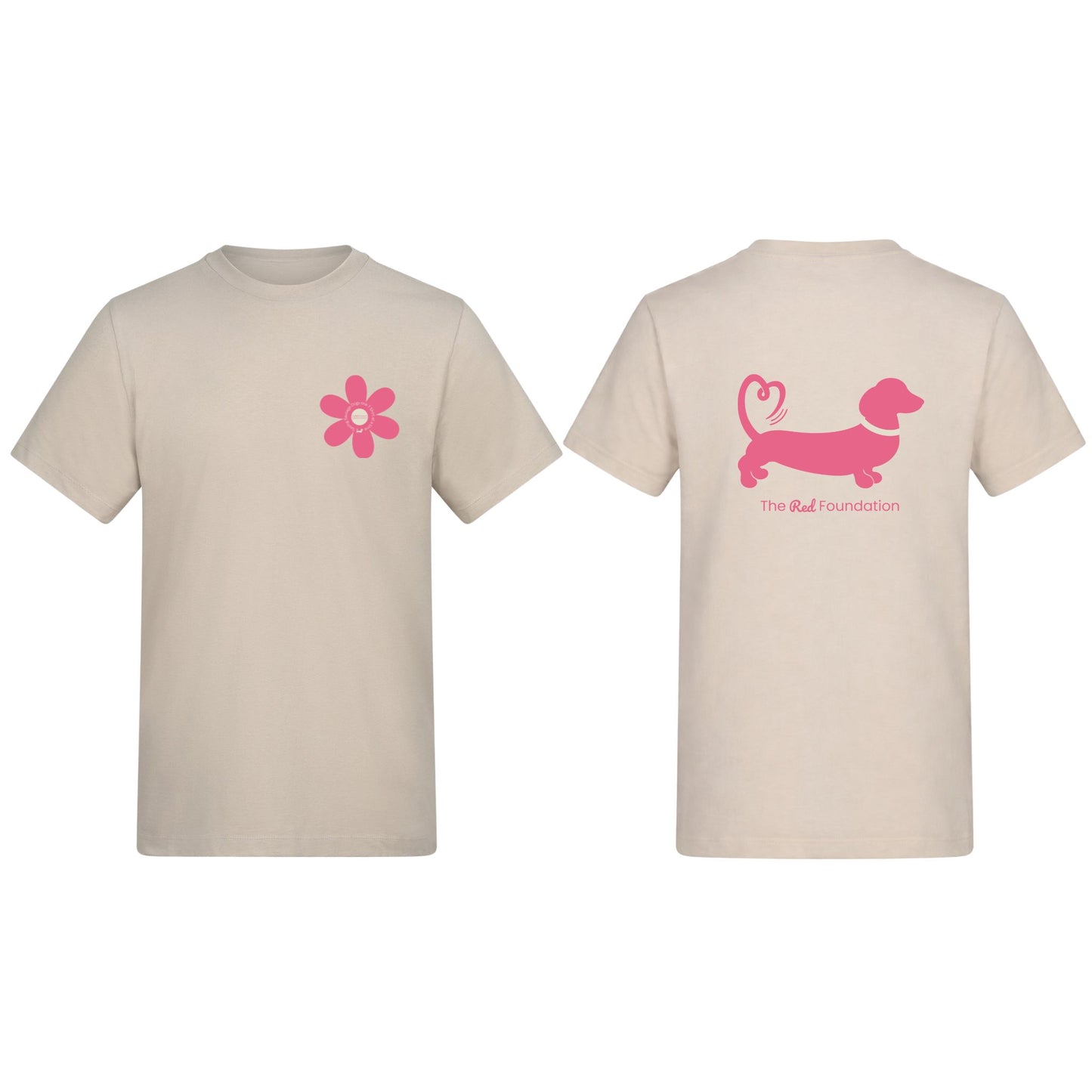 Spring Fling Edition Natural Stone Unisex T Shirt - Pink/Cream - Choose Your Design