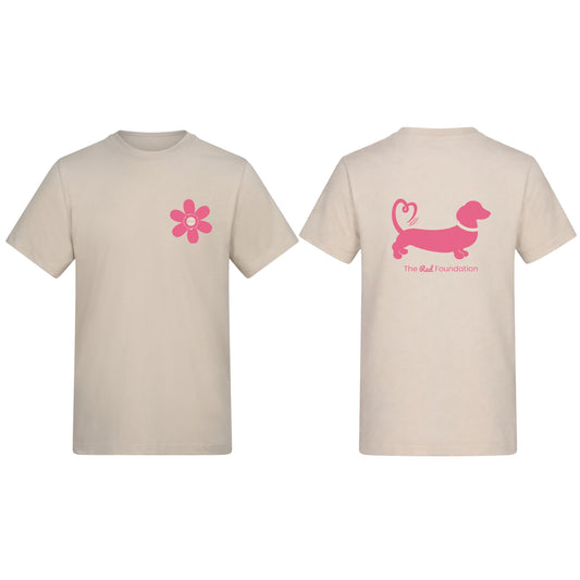 Spring Fling Edition Natural Stone Unisex T Shirt - Pink/Cream - Choose Your Design