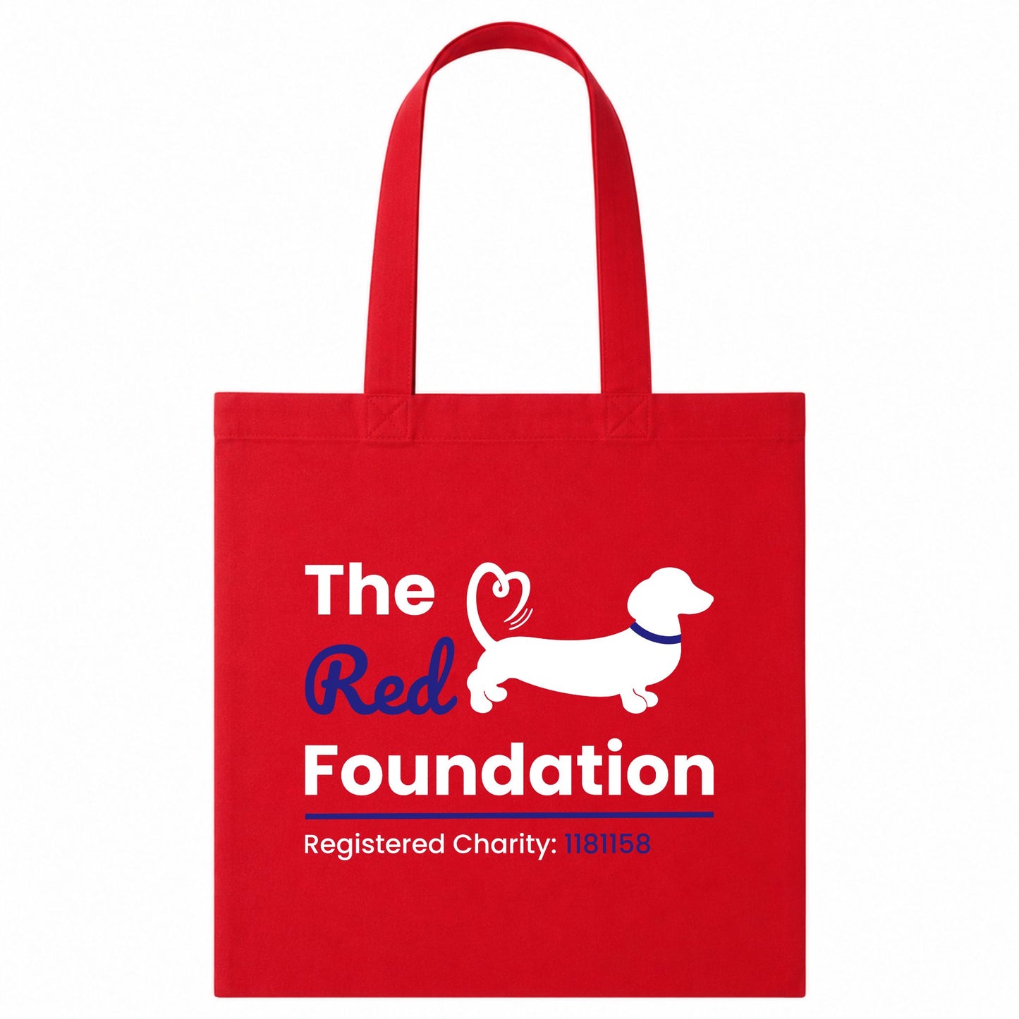 The Red Foundation Logo Tote Bag | Choose Your Colour & Design ❤️🐾🛍️
