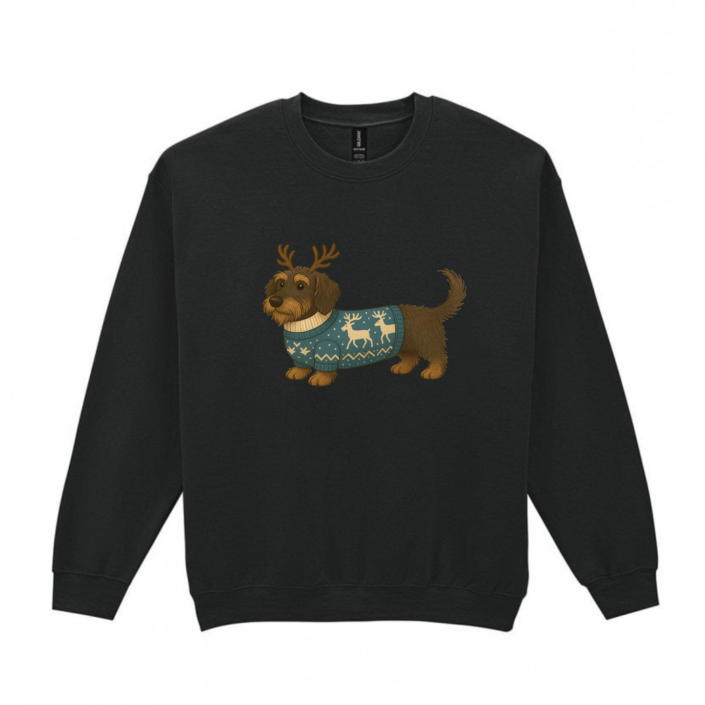 Christmas Wild Boar Wire Hair Dachshunds Sweaters - Available in 8 Colours (Dispatch after 26th Nov)