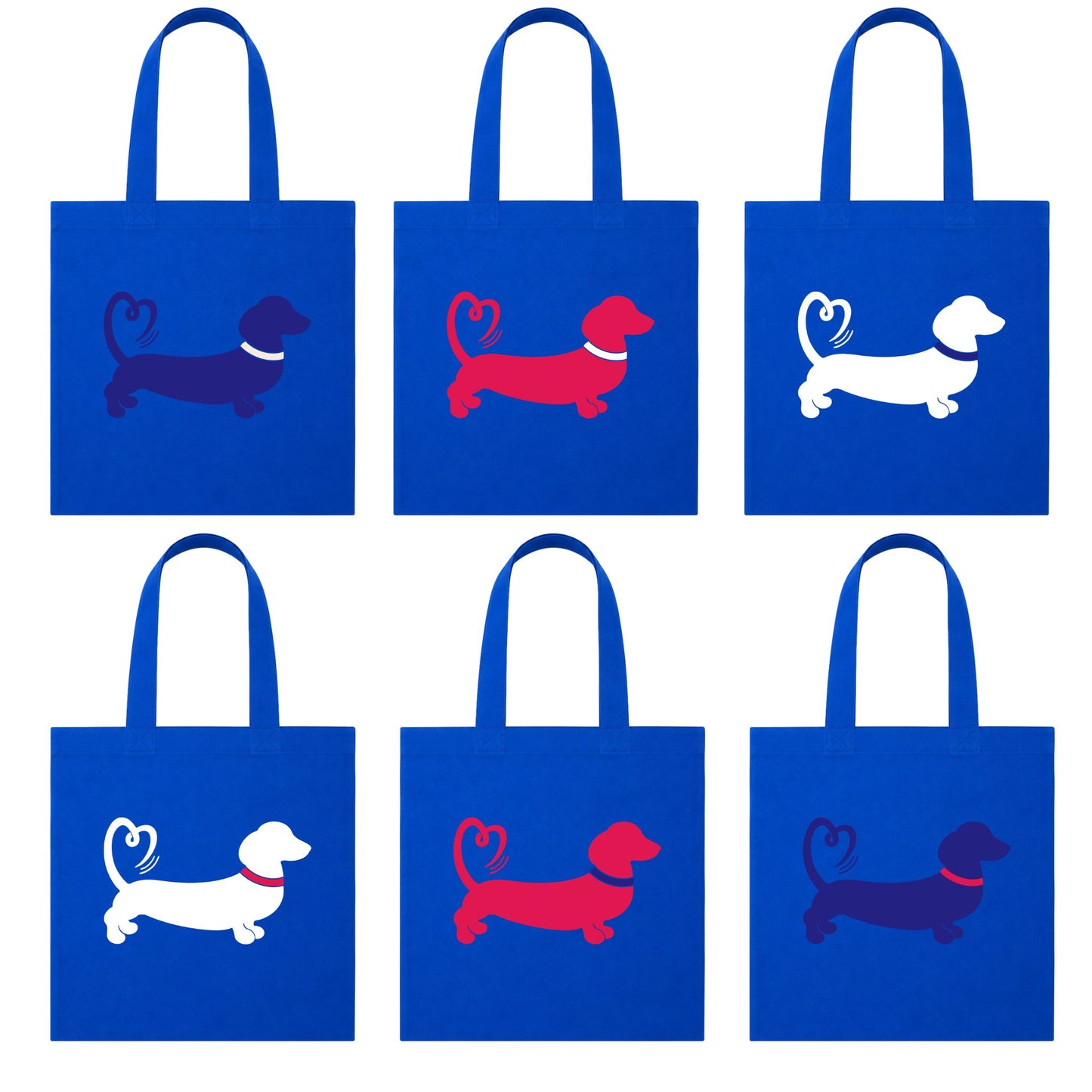 The Red Foundation Icon Royal Blue Tote Bag | Choose Your Design 💙🐾🛍️