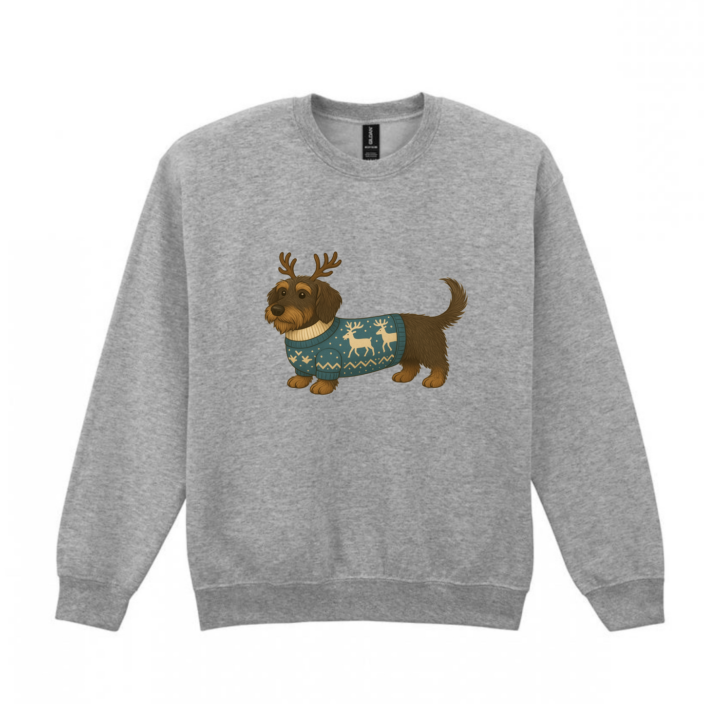 Christmas Wild Boar Wire Hair Dachshunds Sweaters - Available in 8 Colours (Dispatch after 26th Nov)