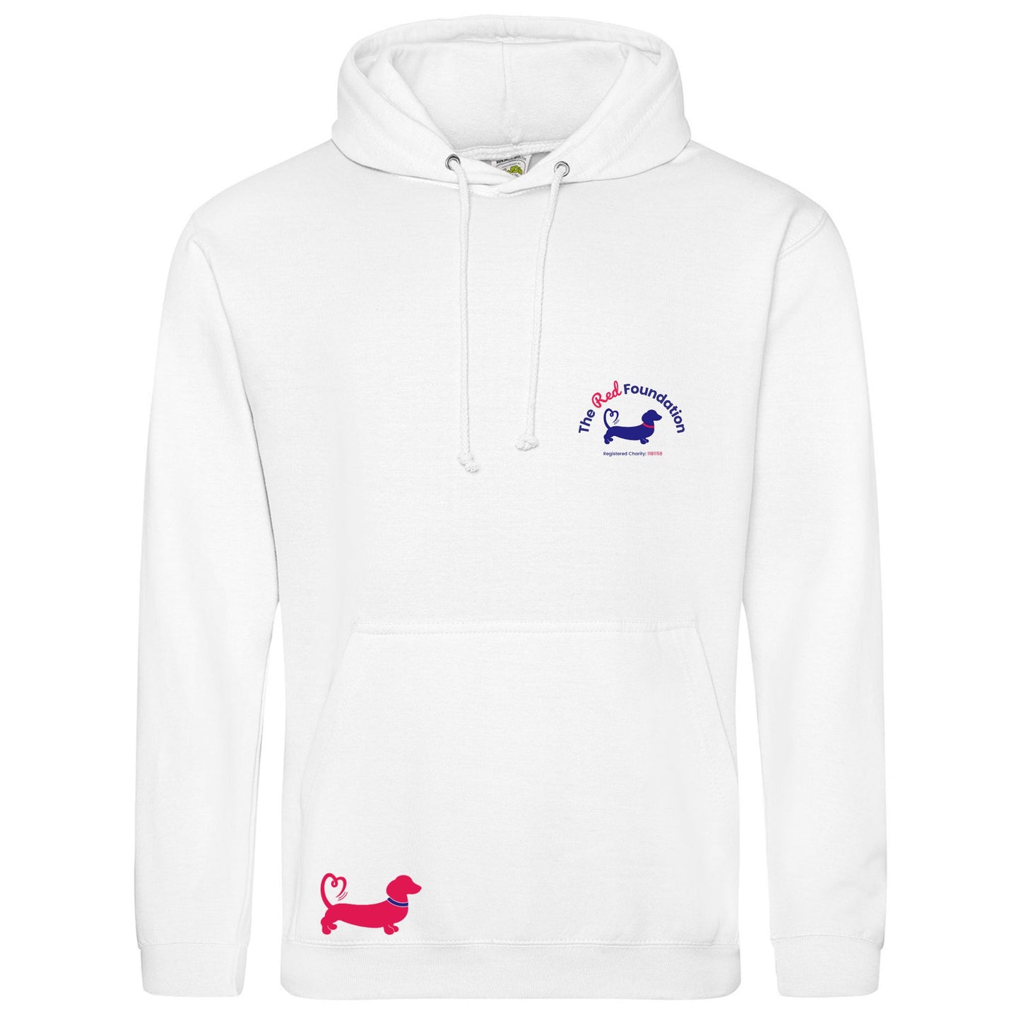 The Red Foundation Logo Hoodie Arctic White - Choose your design