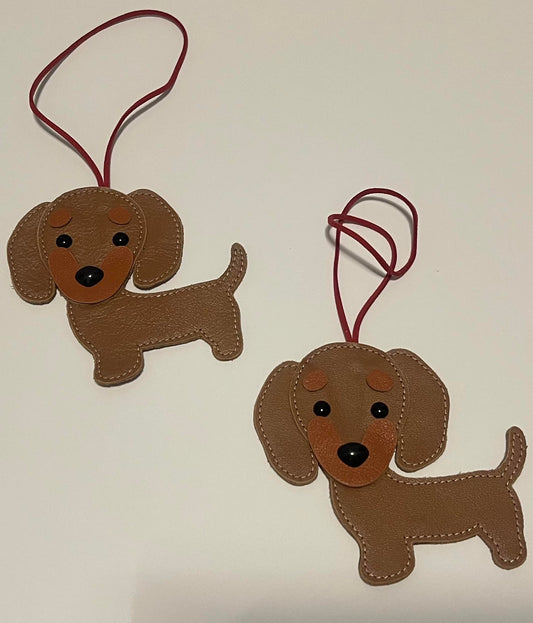 Dachshund Bag Decoration - Red image 0