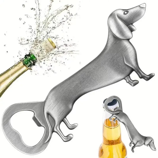 Dachshund Bottle Opener Silver