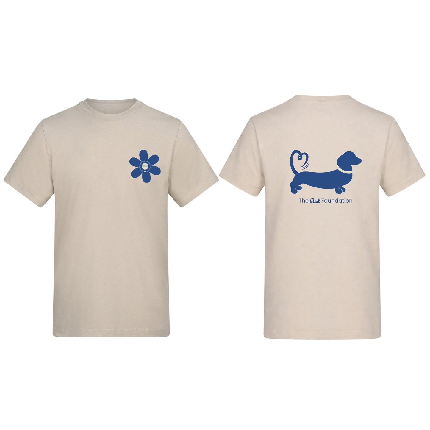 Spring Fling Edition Natural Stone Unisex T Shirt - Blue/Cream - Choose Your Design