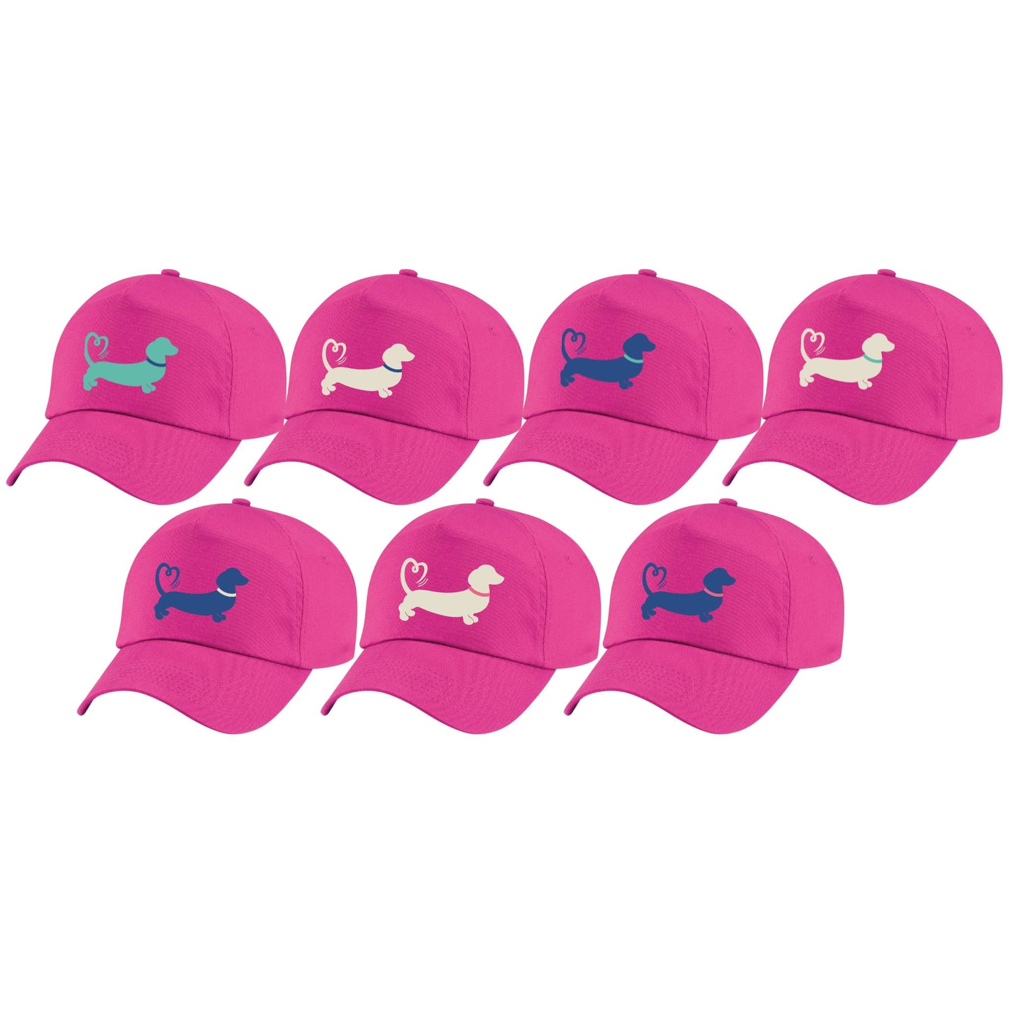 Spring/Summer '26 Edit | Fuchsia Dachshund Baseball Cap – Choose Your Design 🩷🧢🐾