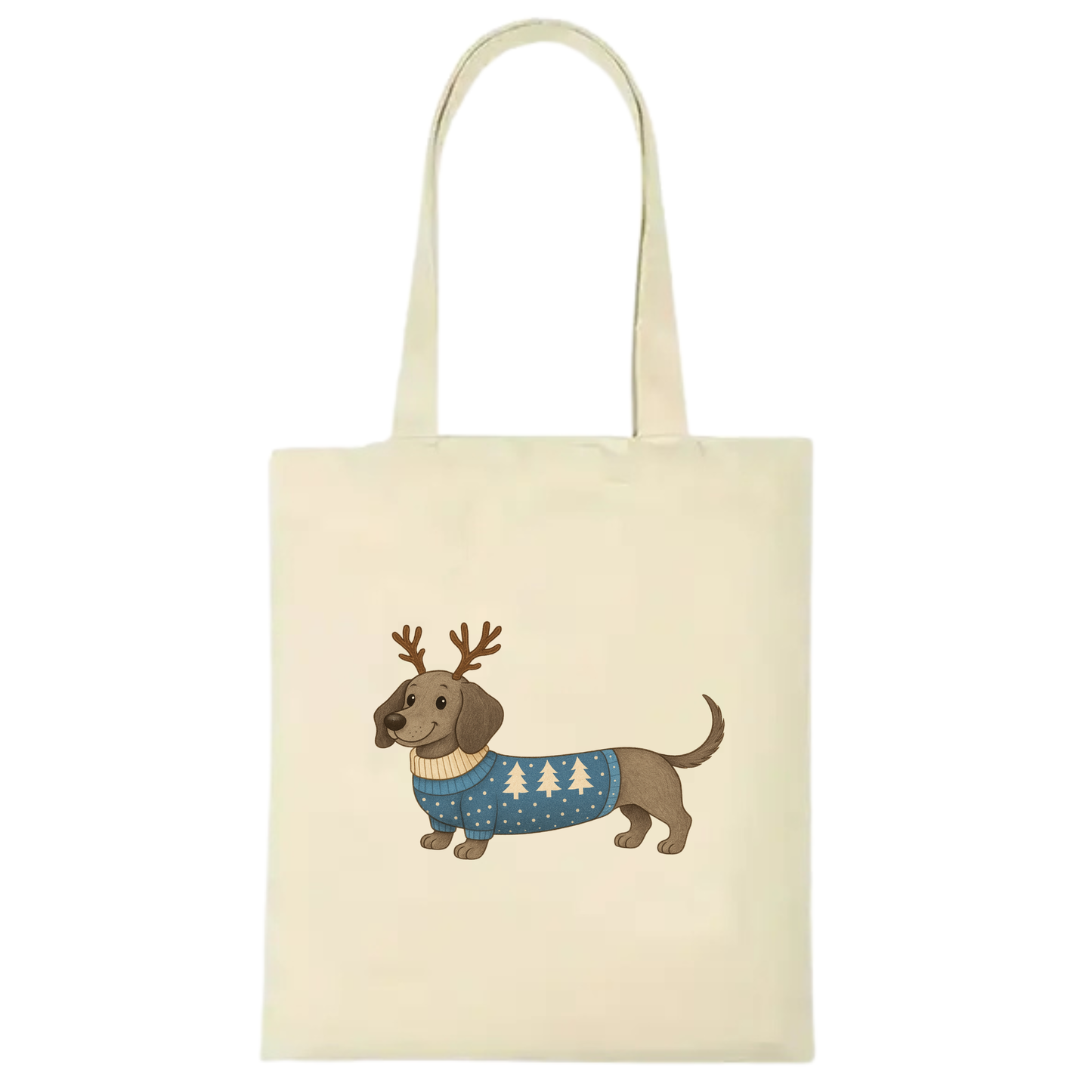 Christmas Dachshund Premium Cotton Tote - 21 Designs to Choose From (Dispatch after 26th Nov)