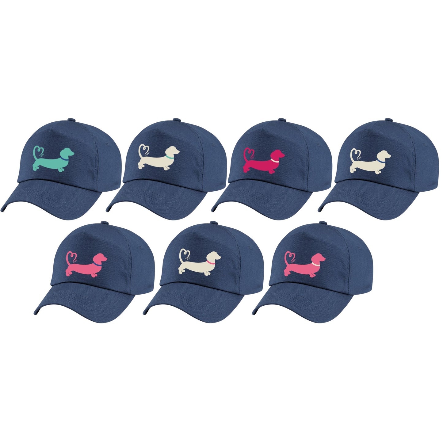 Spring/Summer '26 Edit | French Navy Dachshund Baseball Cap – Choose Your Design 💙🧢🐾