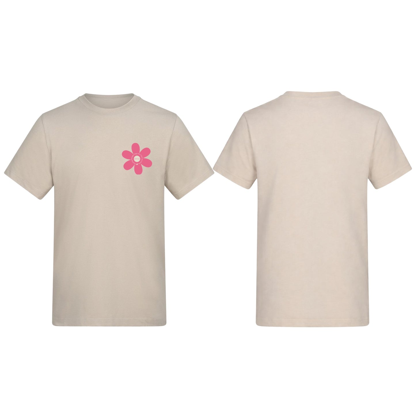 Spring Fling Edition Natural Stone Unisex T Shirt - Pink/Cream - Choose Your Design