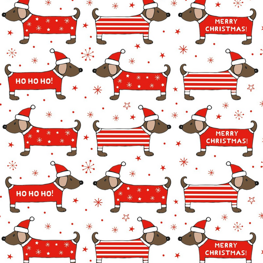 Christmas Wrapping Paper 4 sheets & Gift Tags 6 tags image 0