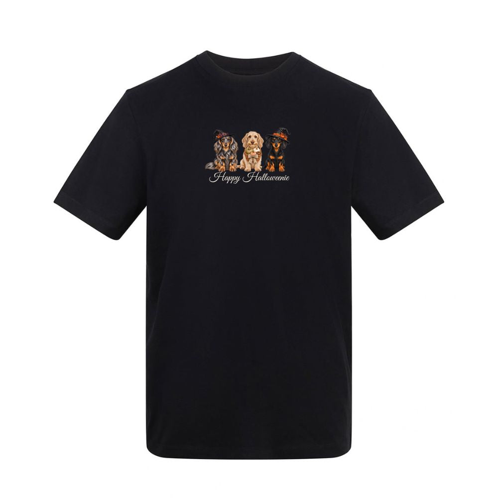 🎃 Black Dachshund Halloween T-Shirt – 4 Designs | S–5XL 🐾
