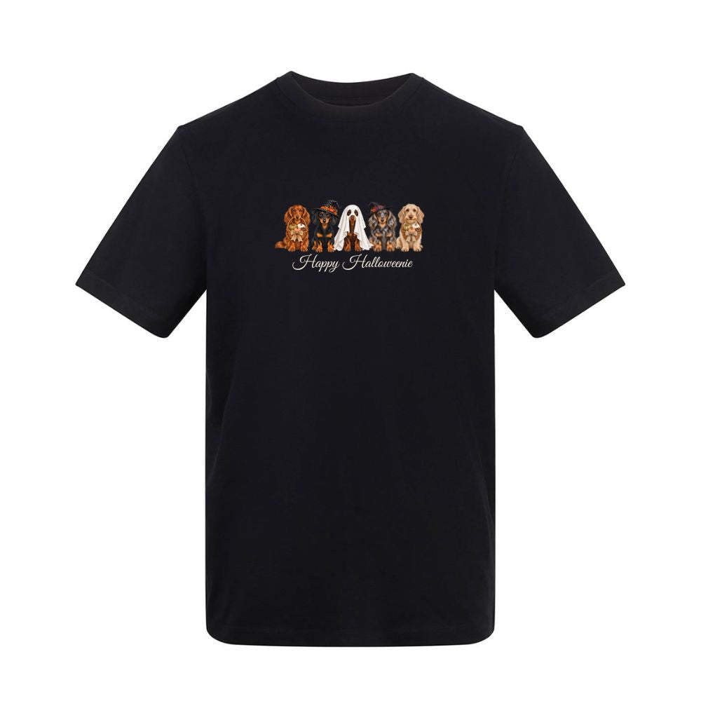 🎃 Black Dachshund Halloween T-Shirt – 4 Designs | S–5XL 🐾