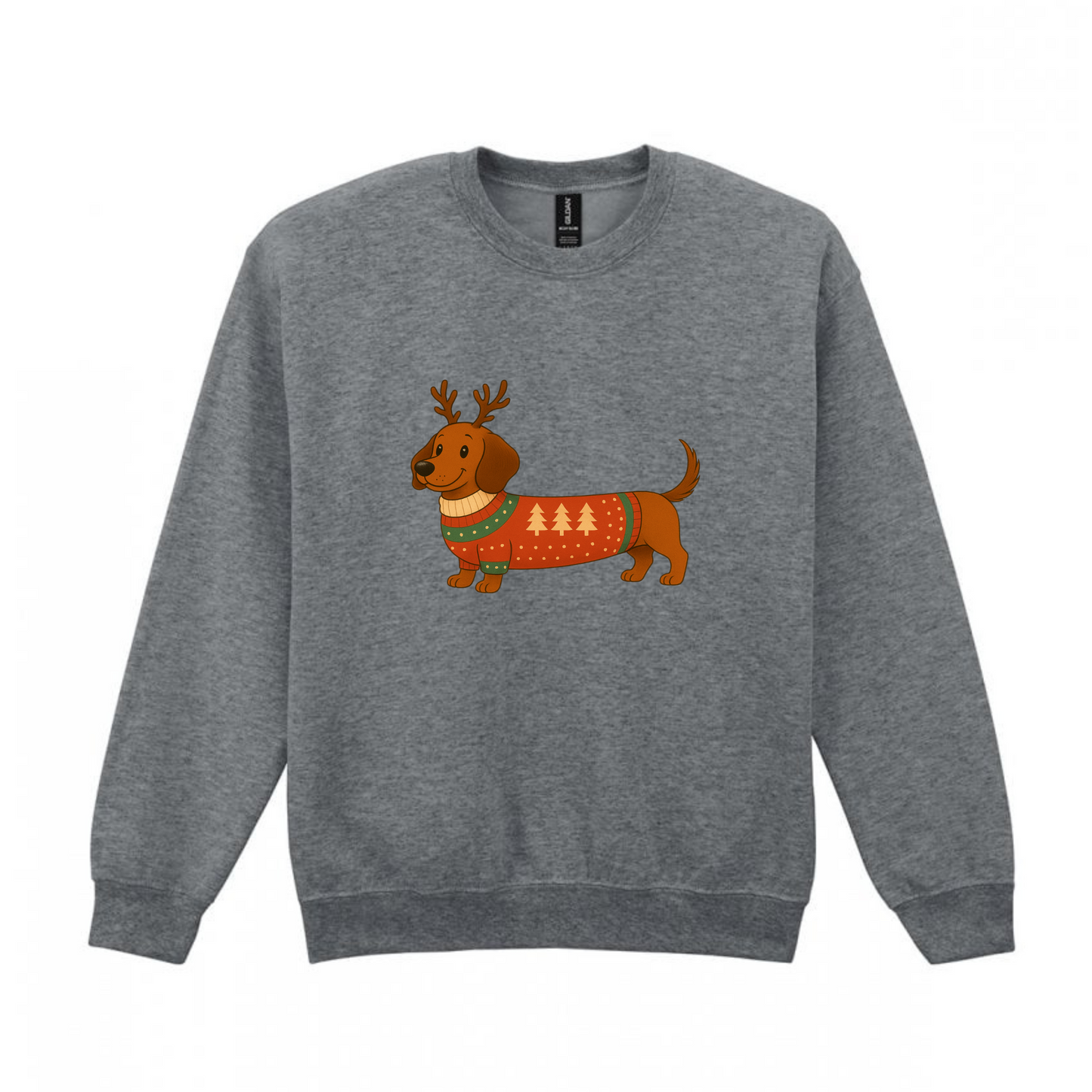 Christmas Red Smooth Hair Dachshunds Sweaters - Available in 8 Colours (Dispatch after 26th Nov)