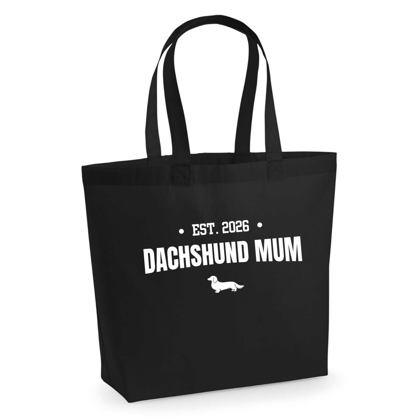 Dachshund Mum Personalised Maxi Tote Bag - 3 Coats & 5 Colours to Choose From