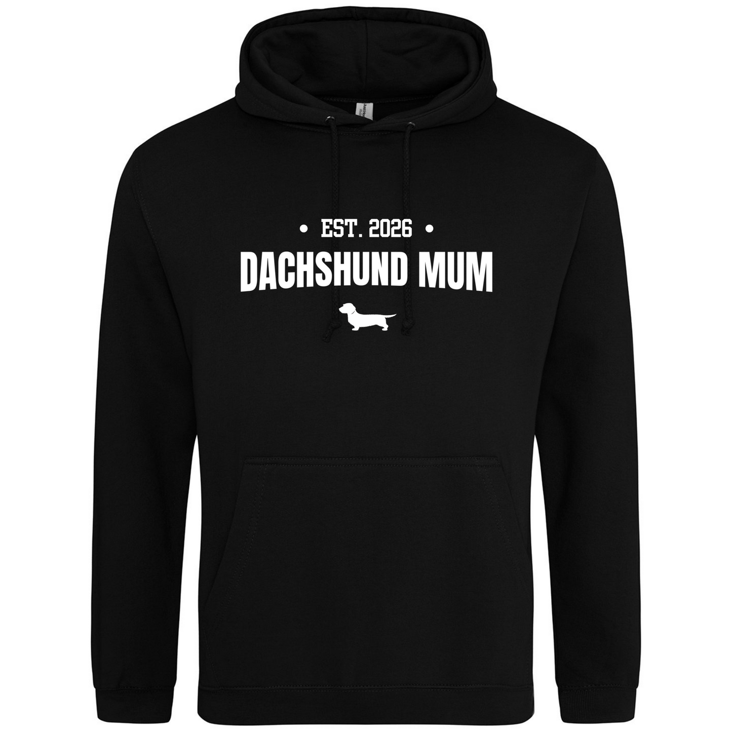 Dachshund Mum Personalised Year Hoodie - Wire Hair - 5 Colours - Unisex