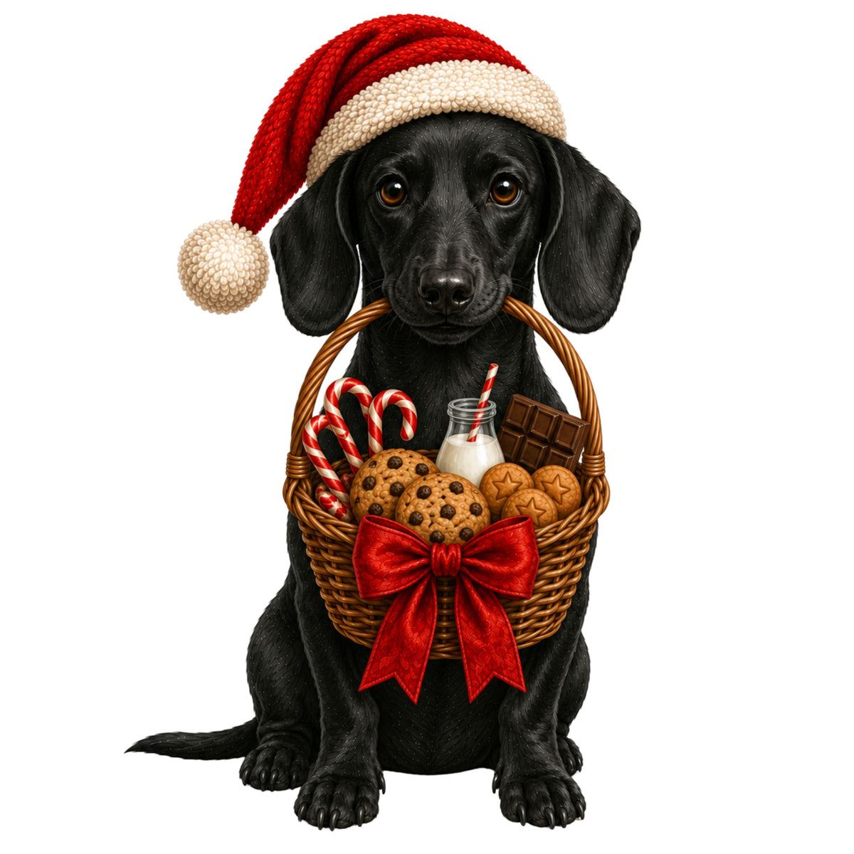 2026 Personalised Sausage Dog Christmas Stocking - Choice of Coats & Colours