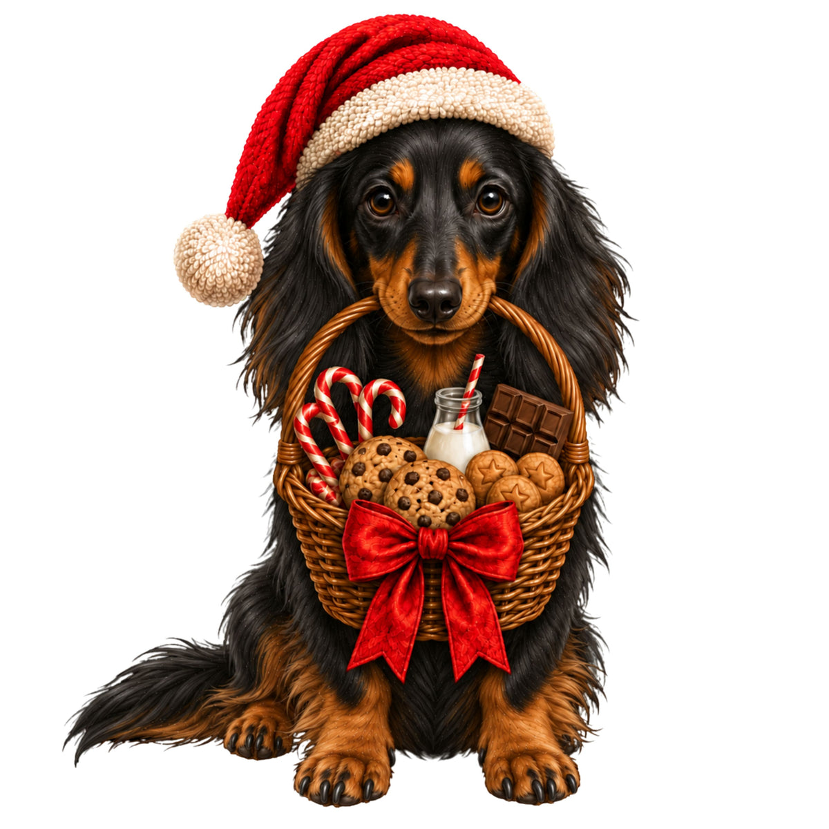 2026 Personalised Sausage Dog Christmas Stocking - Choice of Coats & Colours