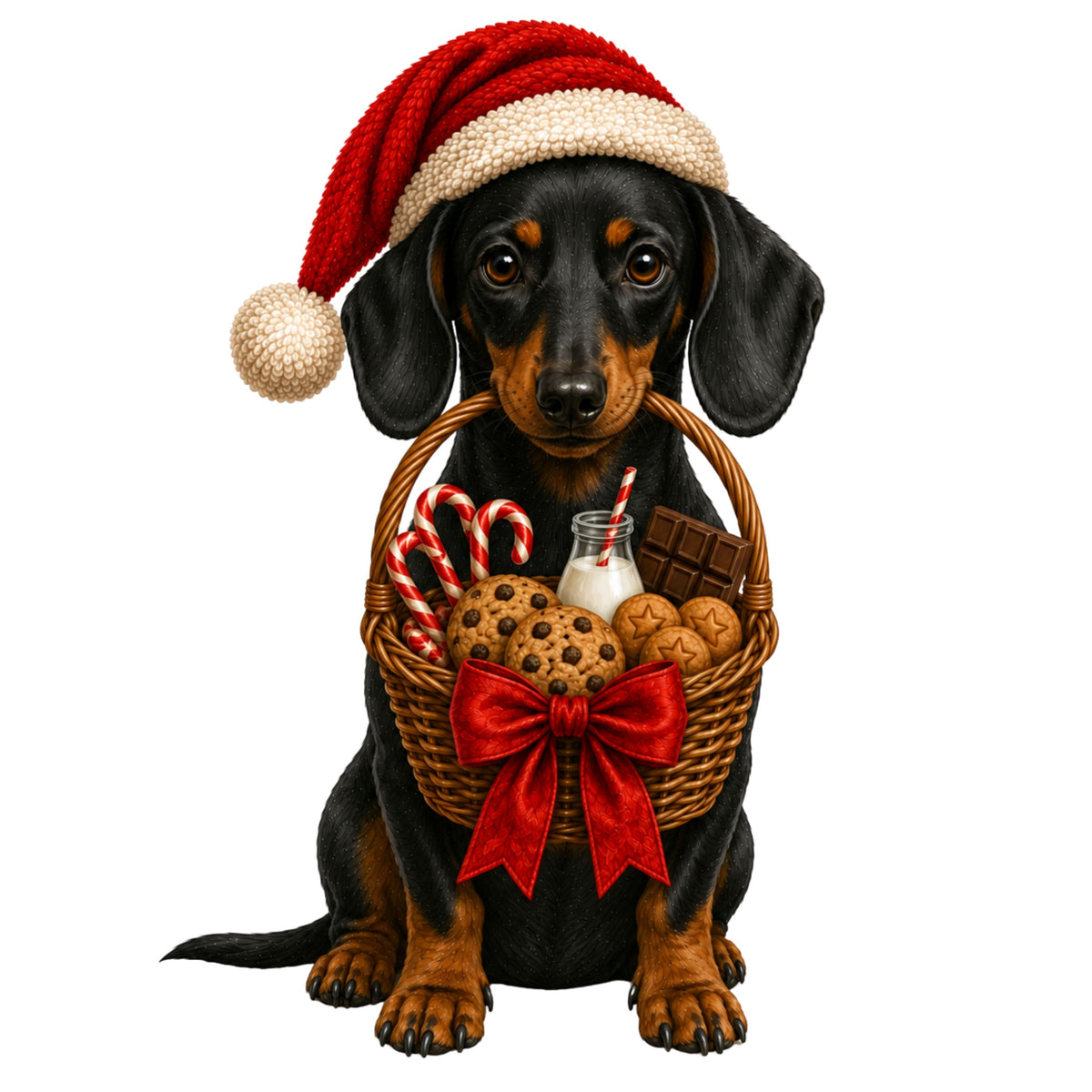 2026 Personalised Sausage Dog Christmas Stocking - Choice of Coats & Colours
