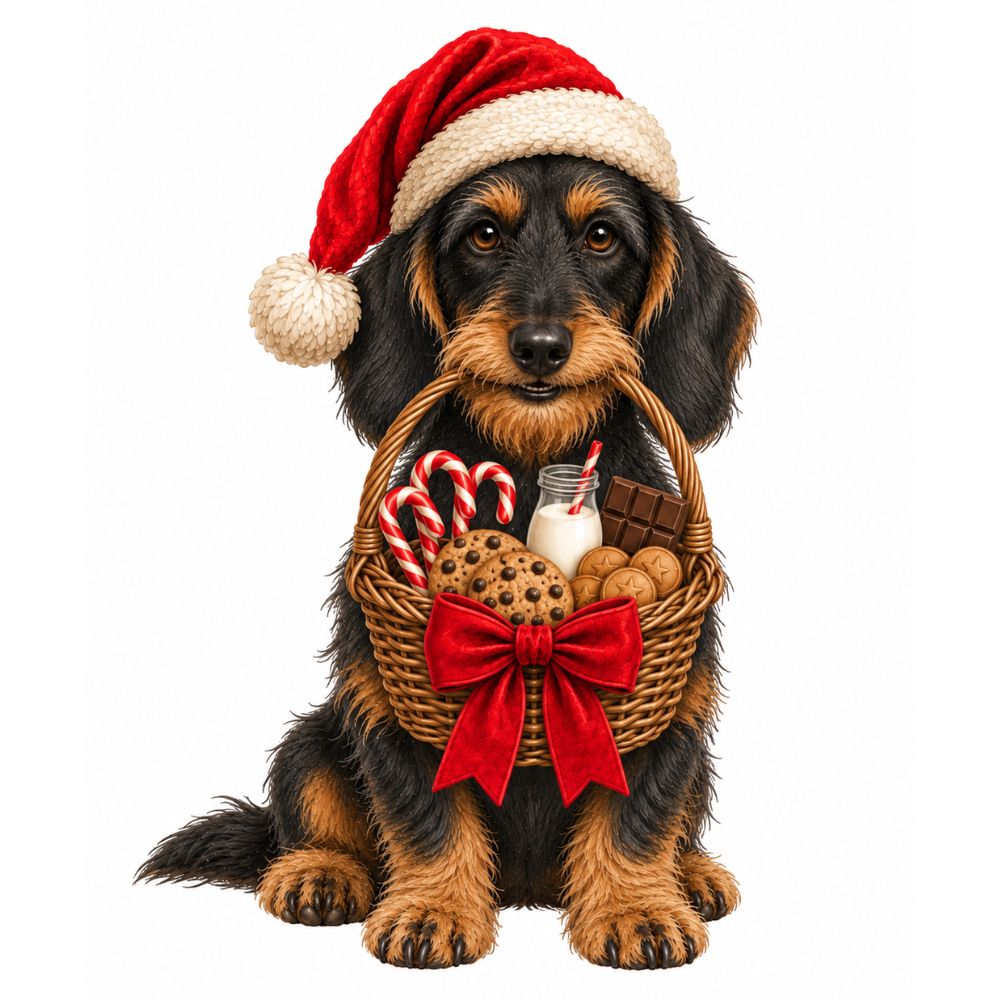 2026 Personalised Sausage Dog Christmas Stocking - Choice of Coats & Colours