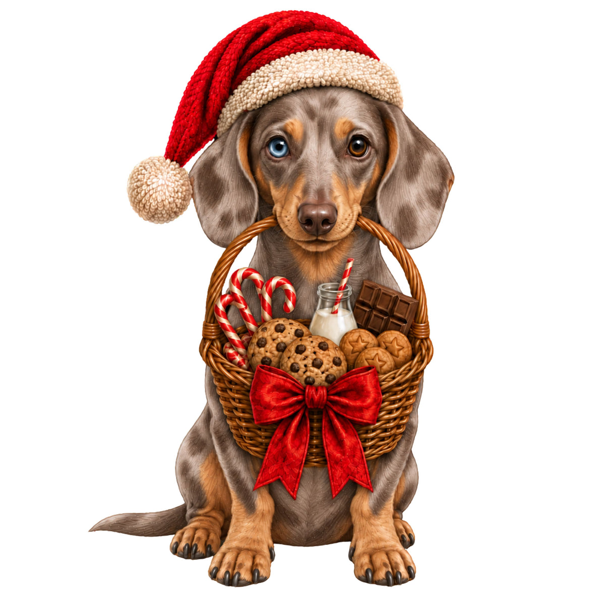 2026 Personalised Sausage Dog Christmas Stocking - Choice of Coats & Colours