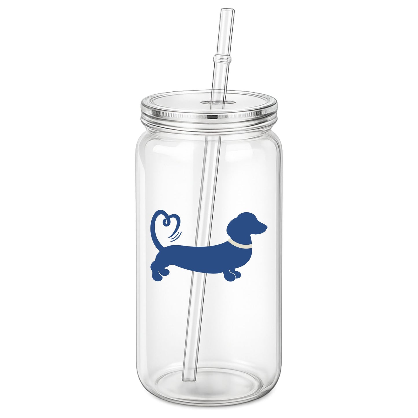 Spring/Summer '26 Edit | 16oz Clear Dachshund Tumbler – Choose Your Colour 🥤☀️🐾