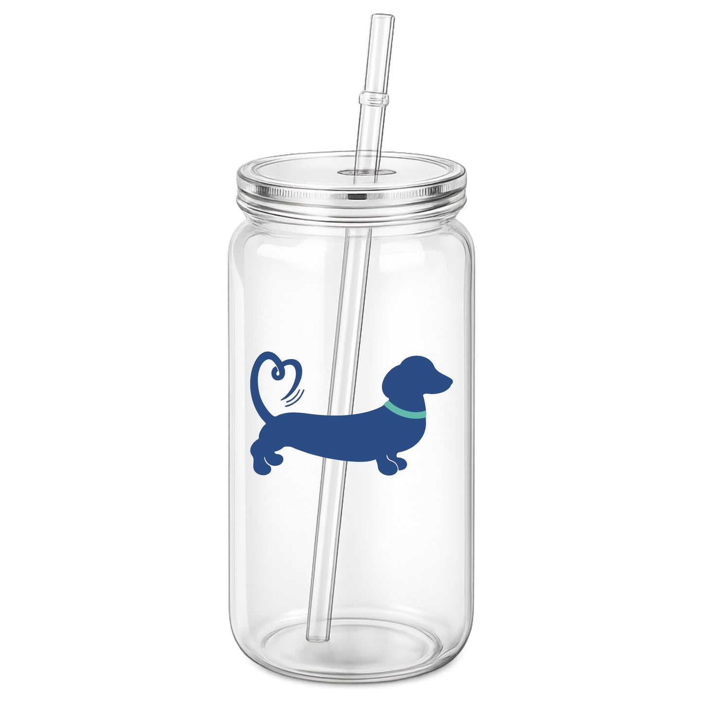 Spring/Summer '26 Edit | 16oz Clear Dachshund Tumbler – Choose Your Colour 🥤☀️🐾