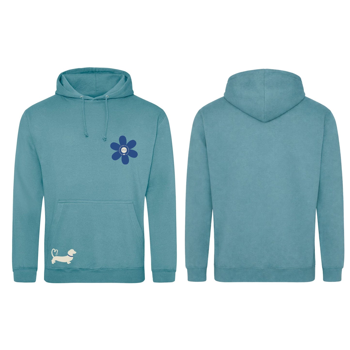 Spring Fling Edition Seafoam Unisex Hoodie - Blue/Cream - Choose Your Design