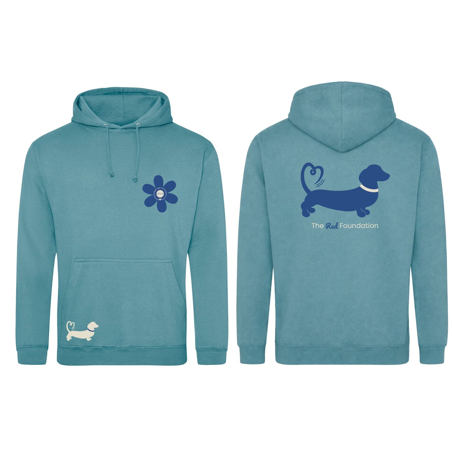 Spring Fling Edition Seafoam Unisex Hoodie - Blue/Cream - Choose Your Design