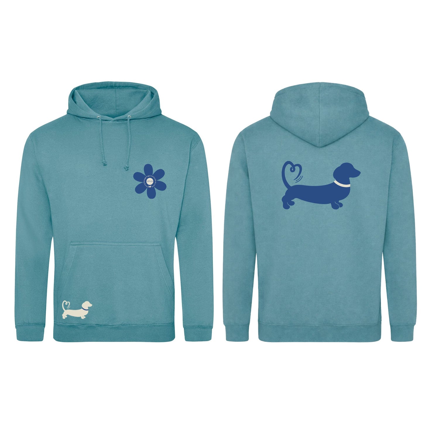 Spring Fling Edition Seafoam Unisex Hoodie - Blue/Cream - Choose Your Design
