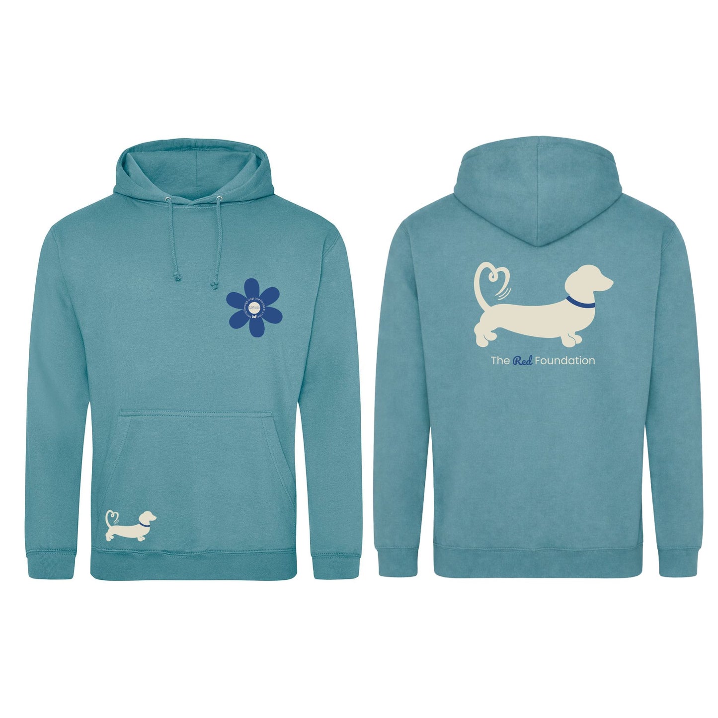 Spring Fling Edition Seafoam Unisex Hoodie - Blue/Cream - Choose Your Design