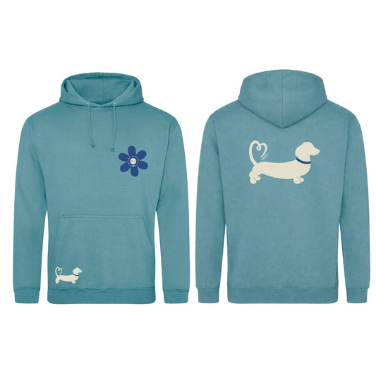 Spring Fling Edition Seafoam Unisex Hoodie - Blue/Cream - Choose Your Design