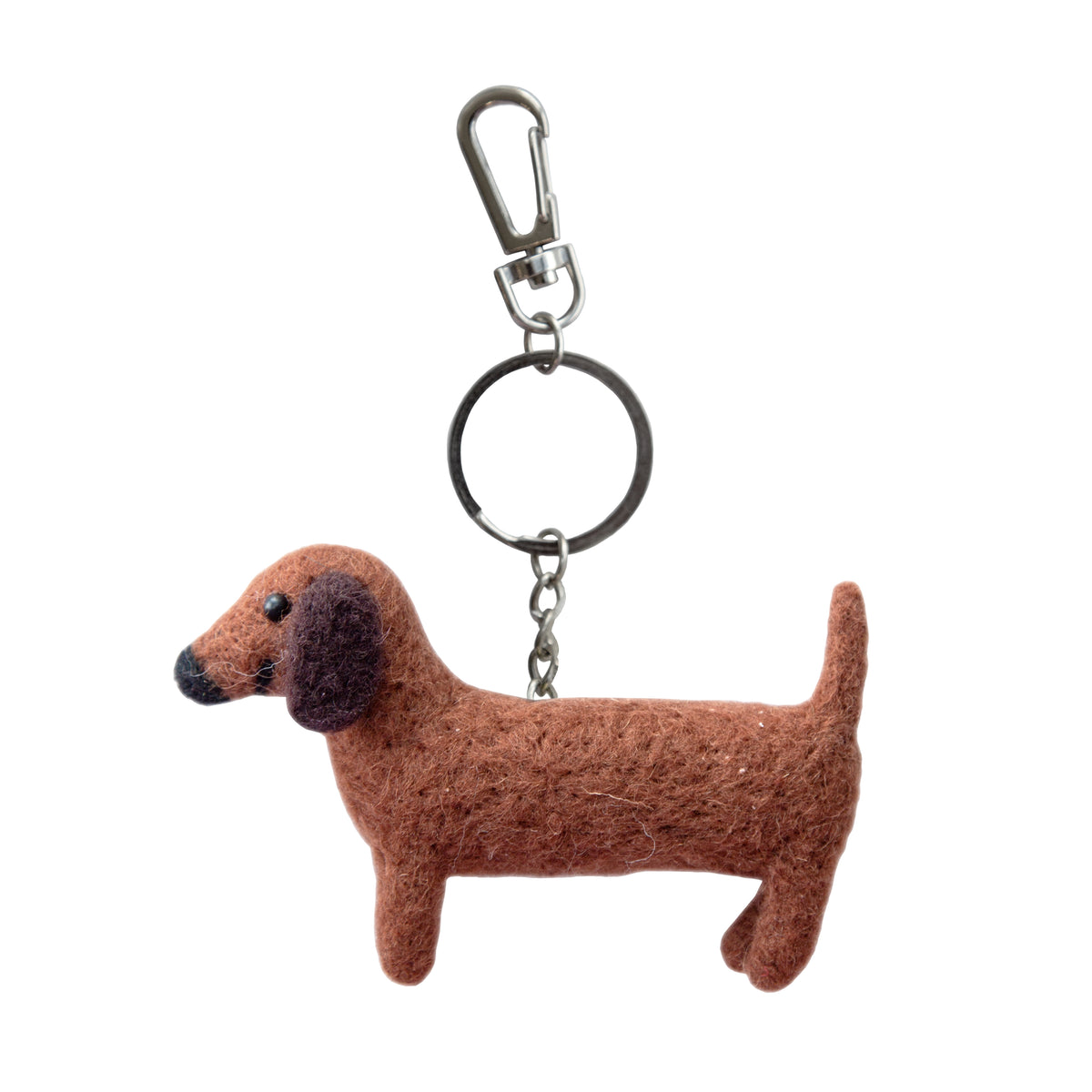 Sausage Dog Felt Keyring 🐾❤️