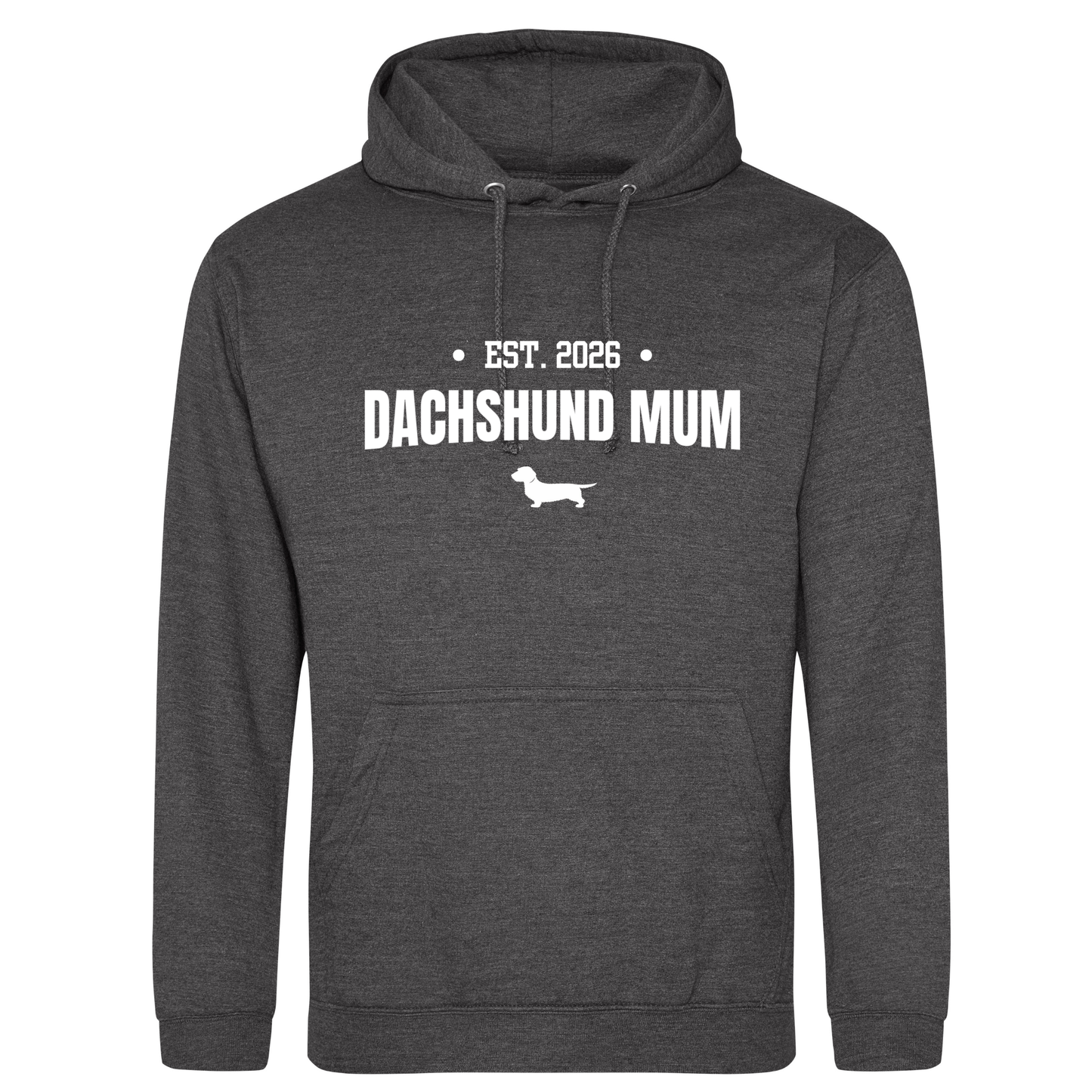 Dachshund Mum Personalised Year Hoodie - Wire Hair - 5 Colours - Unisex