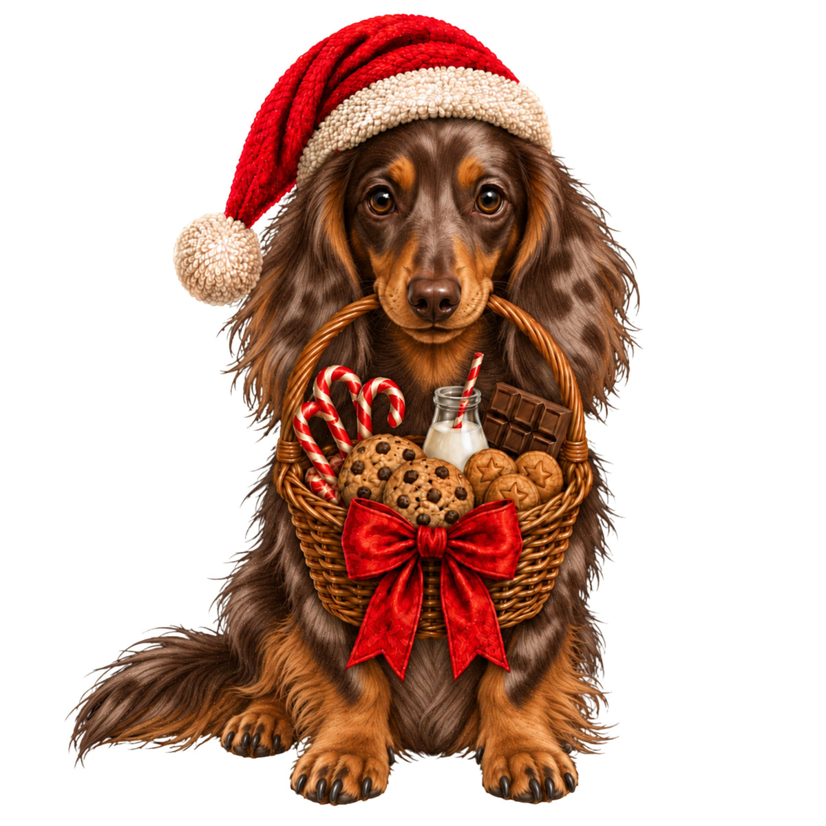 2026 Personalised Sausage Dog Christmas Stocking - Choice of Coats & Colours