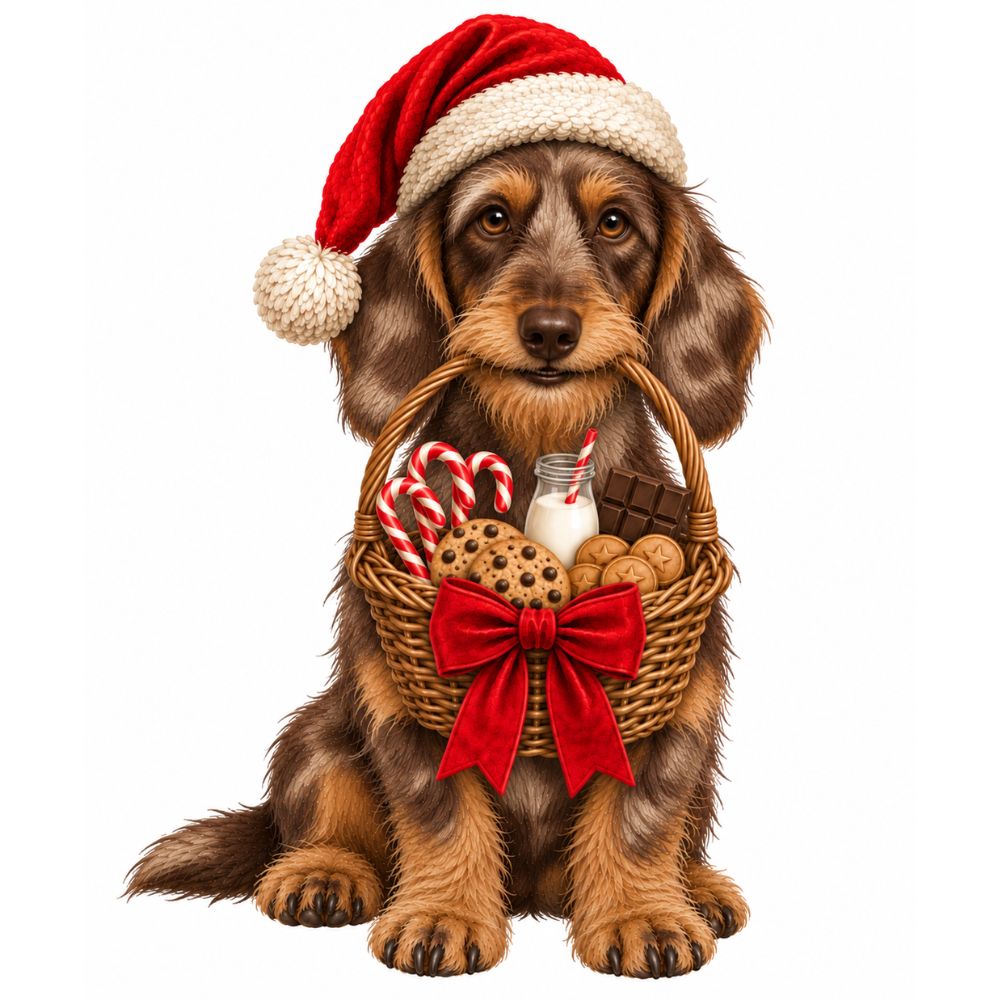 2026 Personalised Sausage Dog Christmas Stocking - Choice of Coats & Colours