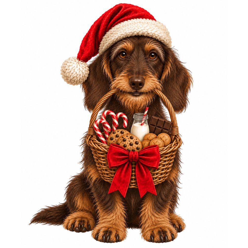 2026 Personalised Sausage Dog Christmas Stocking - Choice of Coats & Colours