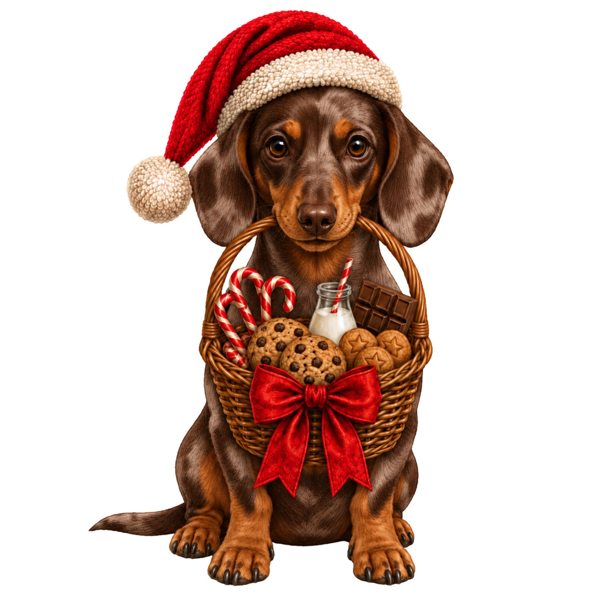 2026 Personalised Sausage Dog Christmas Stocking - Choice of Coats & Colours