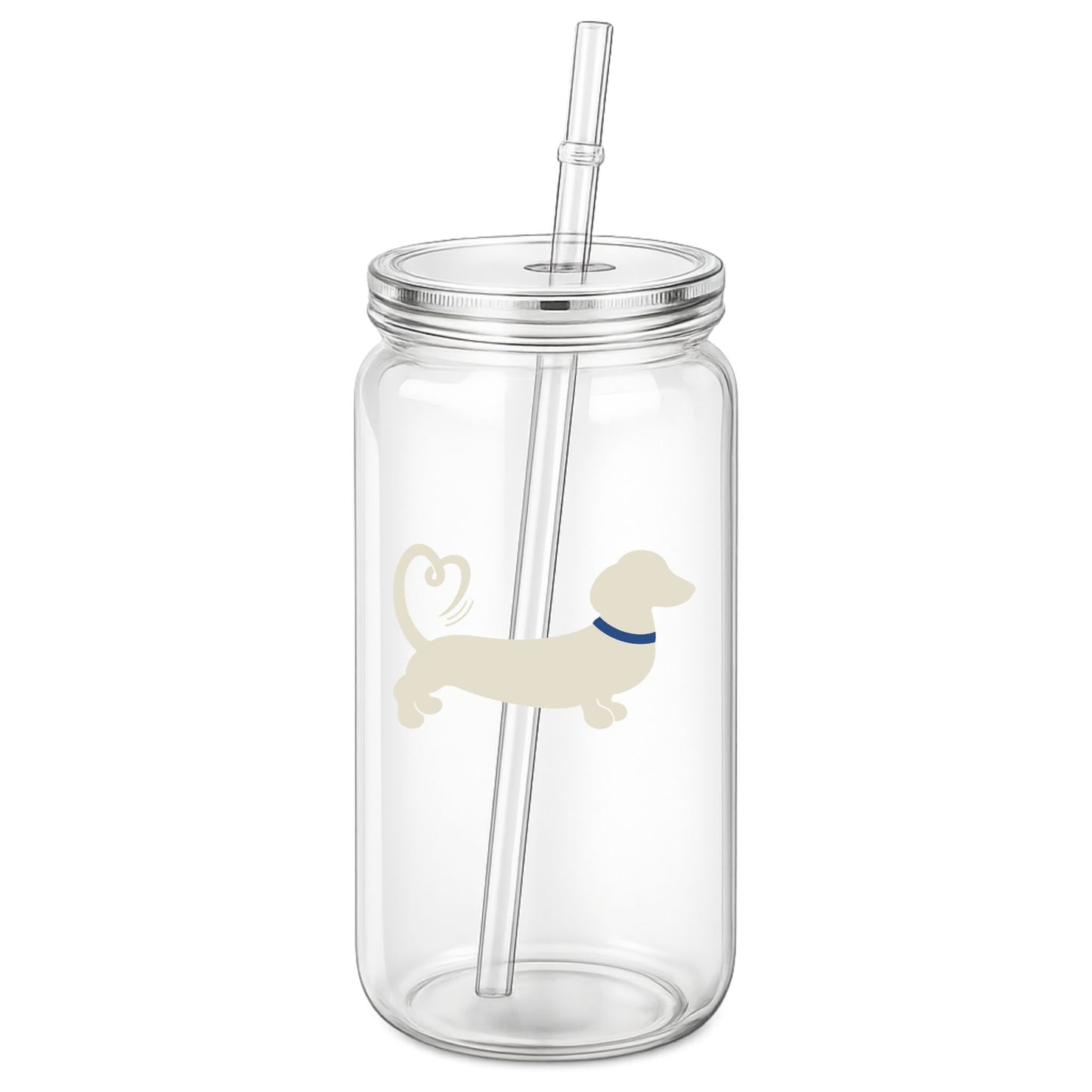 Spring/Summer '26 Edit | 16oz Clear Dachshund Tumbler – Choose Your Colour 🥤☀️🐾