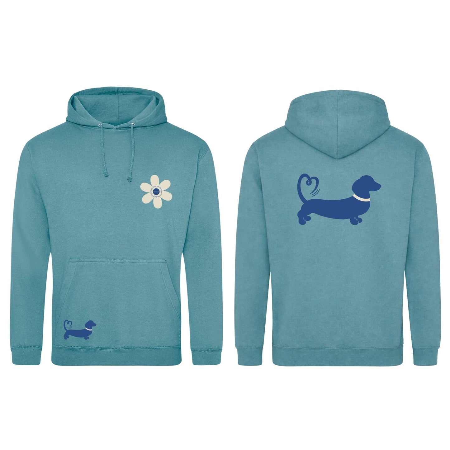 Spring Fling Edition Seafoam Unisex Hoodie - Blue/Cream - Choose Your Design