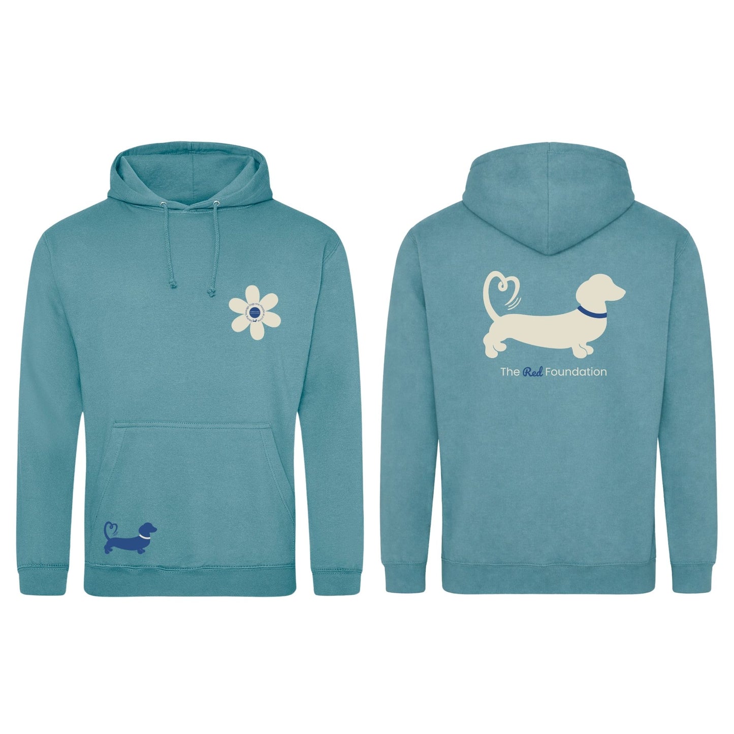 Spring Fling Edition Seafoam Unisex Hoodie - Blue/Cream - Choose Your Design