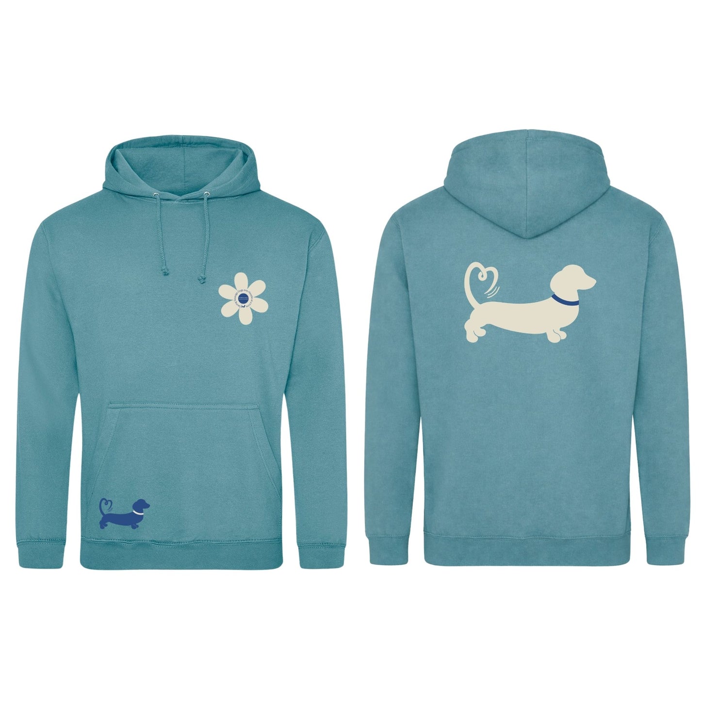 Spring Fling Edition Seafoam Unisex Hoodie - Blue/Cream - Choose Your Design